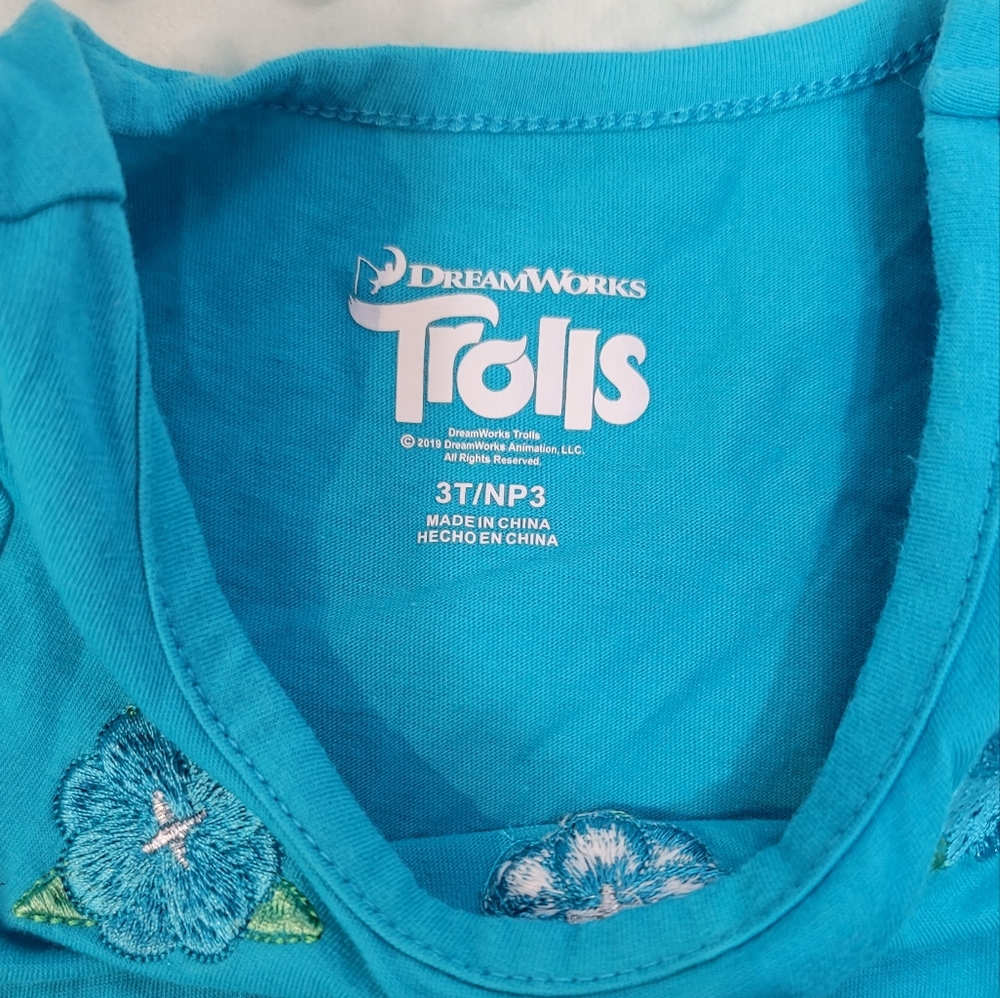 Girls Trolls Poppy Dress Size 3T - Picture 2 of 3